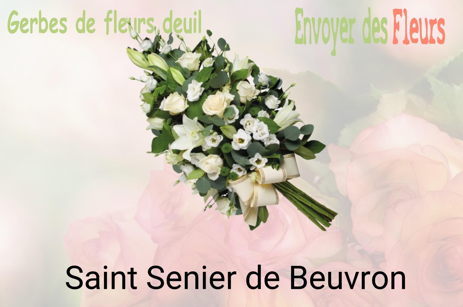 Gerbe de fleurs de deuil livrée à Saint-Senier-de-Beuvron